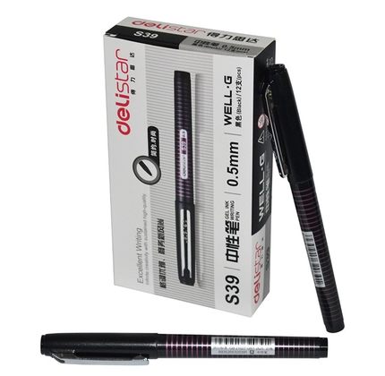 得力S39中性笔 得力思达水笔 0.5mm中性水笔 办公水笔 得力水笔
