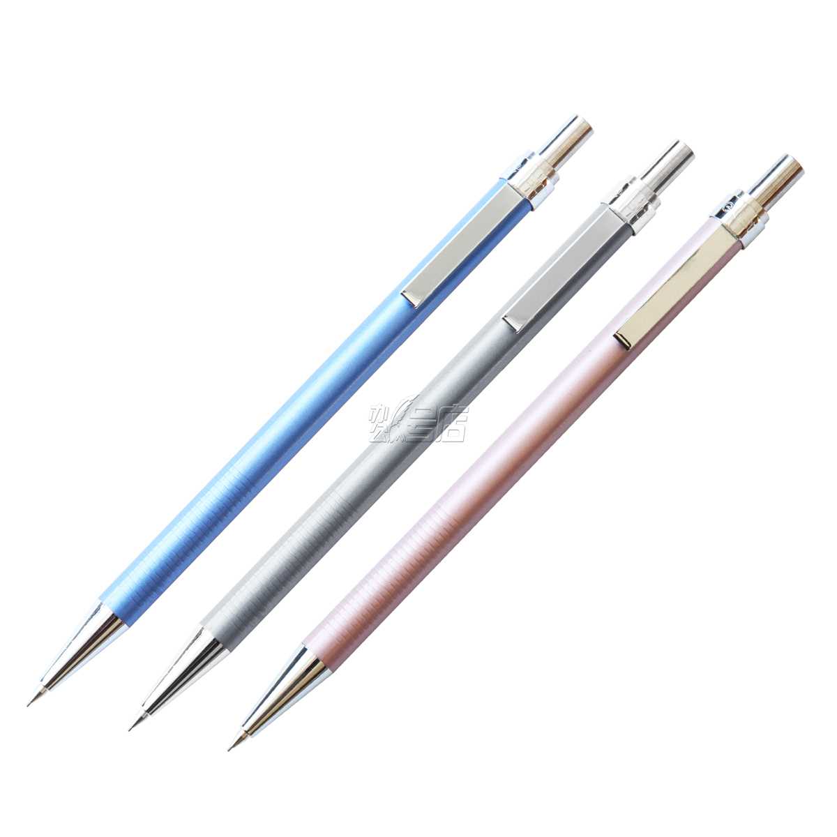 得力活动铅笔 学生铅笔 彩色金属杆自动铅笔 0.5mm/0.7mm活动铅笔