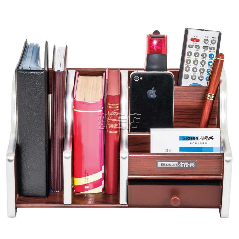 金隆兴C2024创意笔筒多功能木质时尚笔筒韩国办公桌面收纳盒