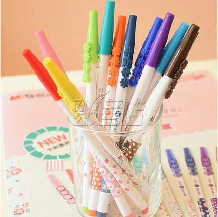 晨光暖风A7501 彩色中性笔 可爱彩色水笔针管水笔0.38mm12色