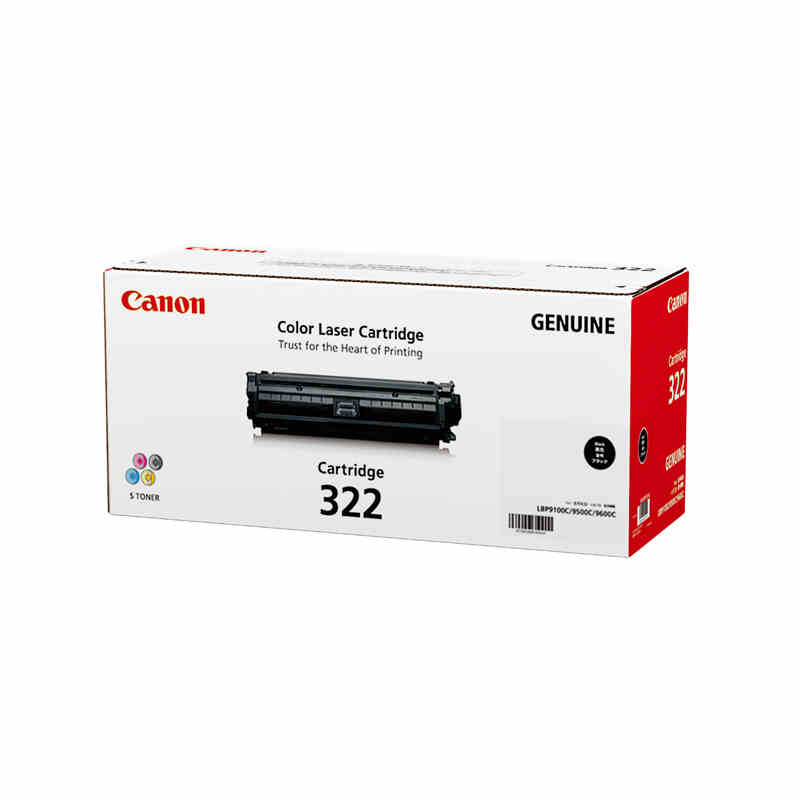 佳能（Canon） CRG-322 BK 黑色 青色 黄色 品红色 硒鼓 适用于（ShotLBP7780CX,9100C/Cdn,9500C,9600C）