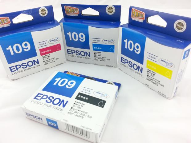 爱普生（Epson）T1091/T1092/T1093/T1094/ 墨盒 C13T109180（适用ME30/300/360/510/600F/650FN/700FW）