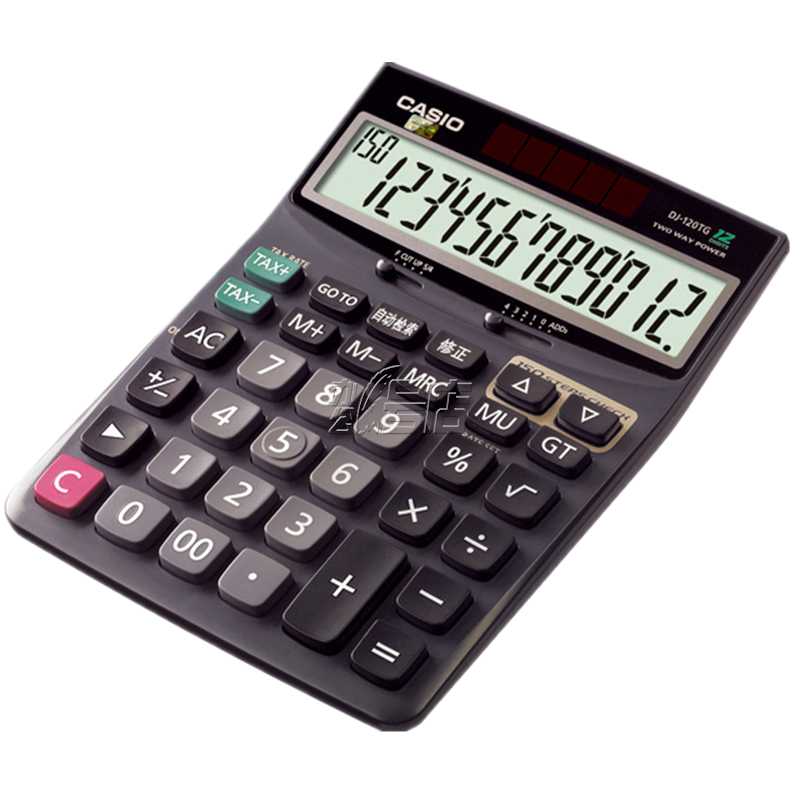 Casio卡西欧DJ-120TG多功能财务税率计算机银行金融计算器