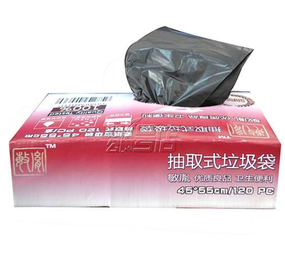 敏胤加厚型抽取式垃圾袋 45*55cm（30pc*4卷）白色 /黑色新材料 无异味
