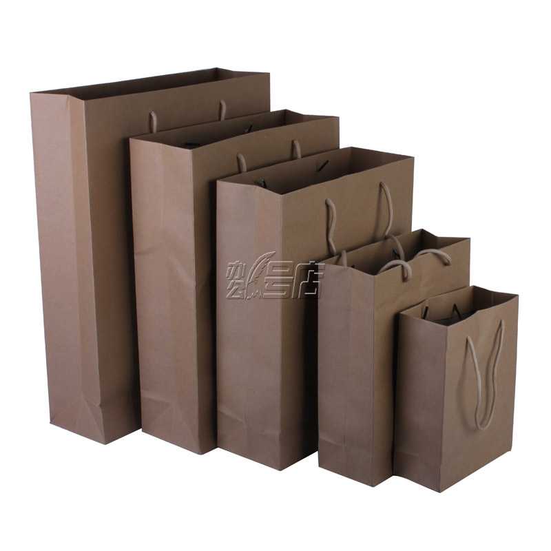 4号牛皮纸袋 礼品袋纸袋子包装袋 手提袋  250g厚10个/包